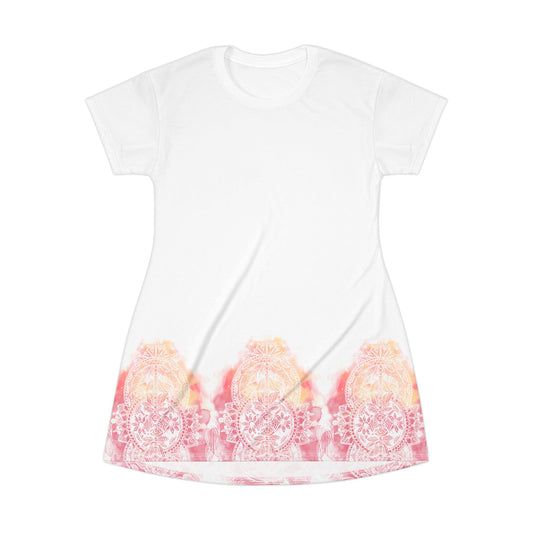 Sorbet Mandala -  T-Shirt Dress