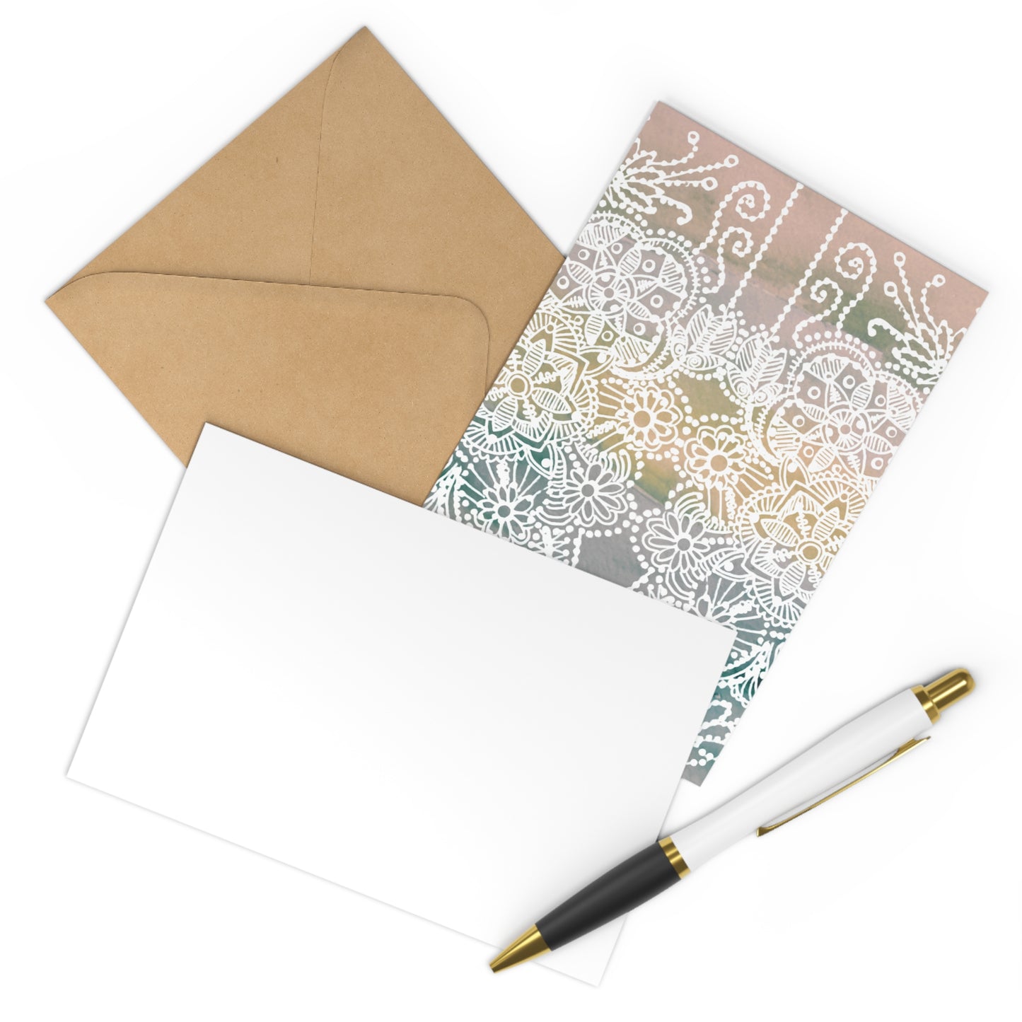 Pastel Mandala Fusion |  Postcard Set (7 pcs) - Perfect for Heartfelt Messages