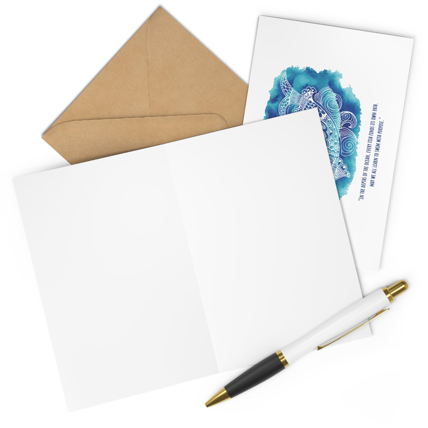 'Swim with purpose' | Greeting Cards Set of 7 for Every Occasion