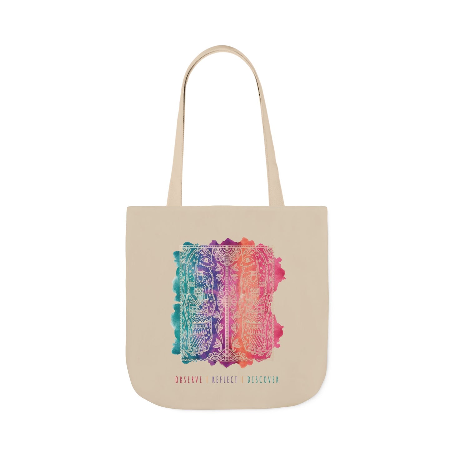 'Observe | Reflect | Discover' |  Canvas Tote Bag