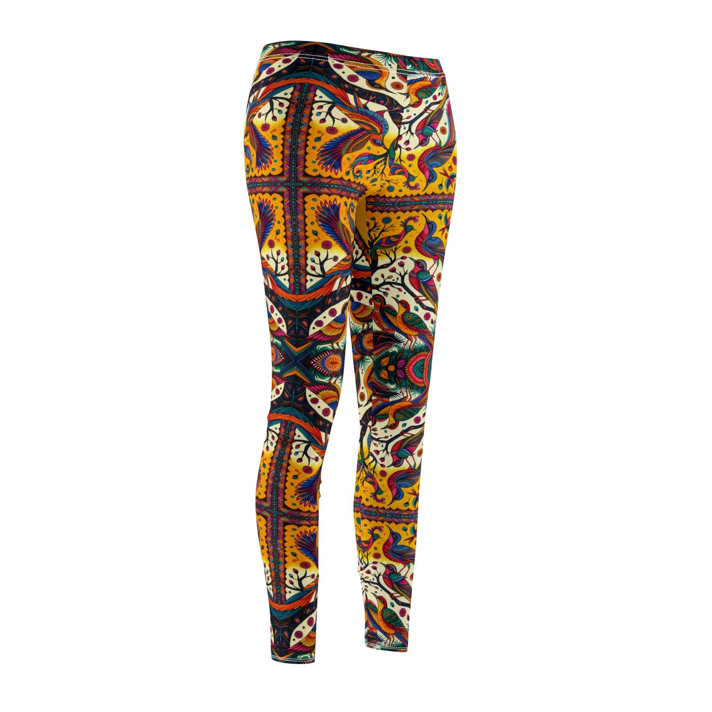 'Gathering Tree'- Co-creating |  Casual Leggings – Comfortable Mid-Rise Activewear for Yoga & Everyday Wear