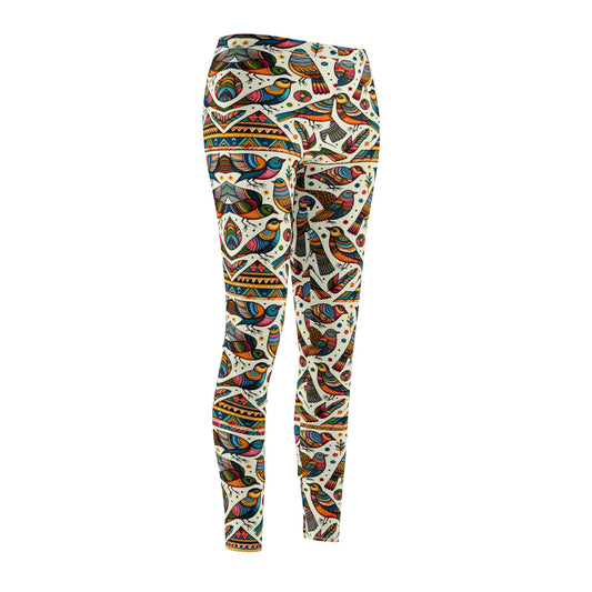 Majestic Birds - Co-creating |  Casual Leggings – Comfortable Mid-Rise Activewear for Yoga & Everyday Wear