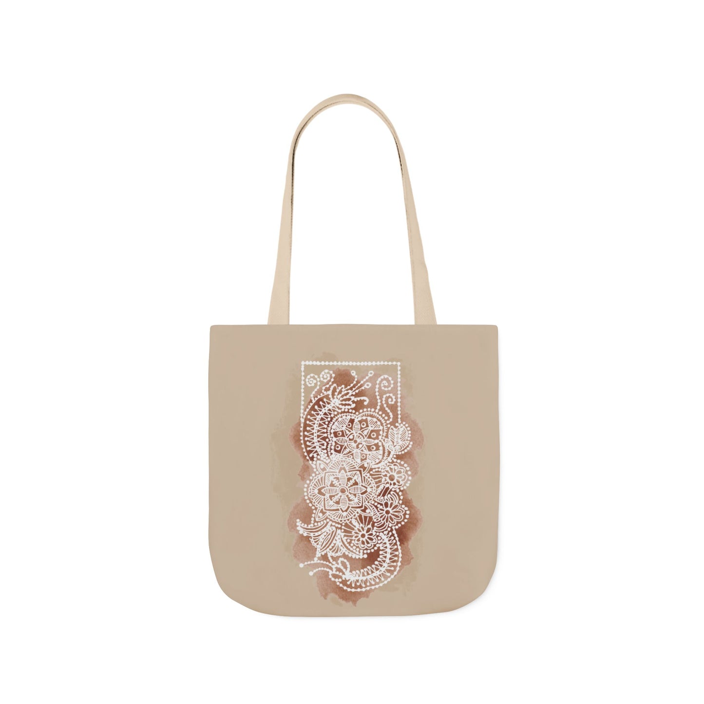 Flowermandala Natural | Canvas Tote Bag