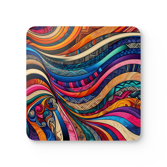 'Into the unknown I Go-  | Cork Coaster Set - Rustic Home Decor & Drinkware Accessory