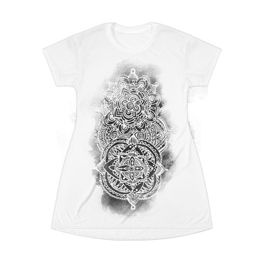 Misty Mandala - T-Shirt Dress