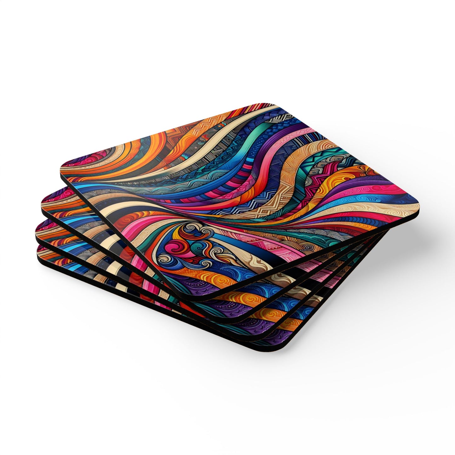 'Into the unknown I Go-  | Cork Coaster Set - Rustic Home Decor & Drinkware Accessory