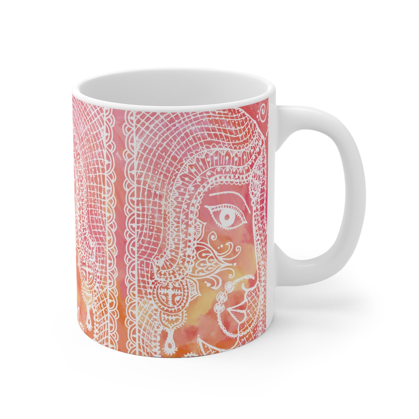 Colorful Artistic Ceramic Mug - 'Anayas Aura'