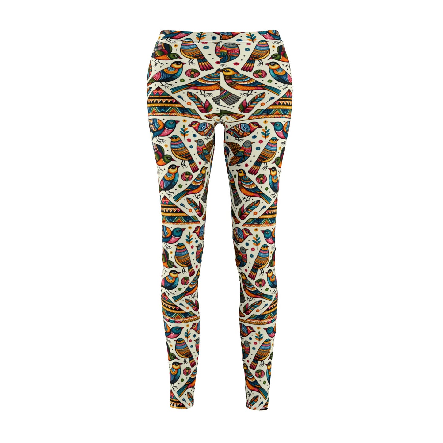 Majestic Birds - Co-creating |  Casual Leggings – Comfortable Mid-Rise Activewear for Yoga & Everyday Wear