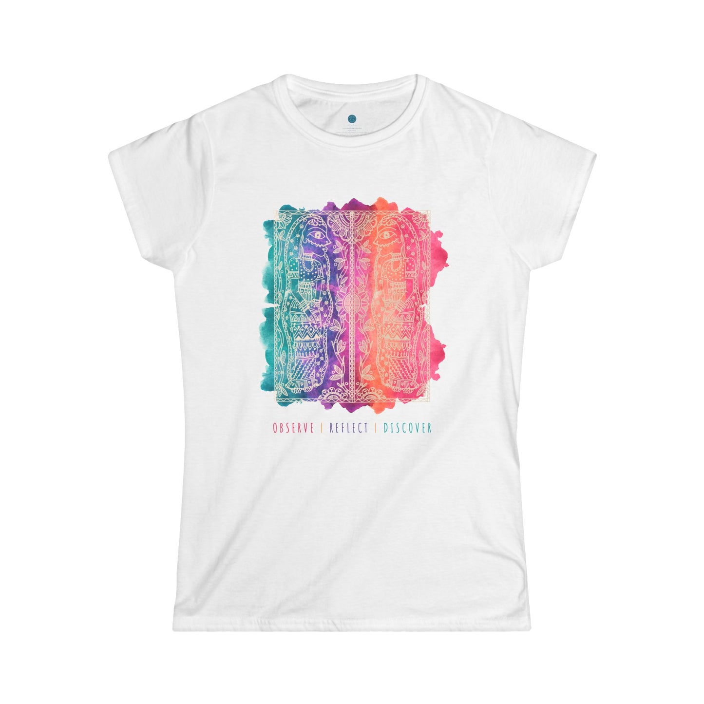 Women's Softstyle Tee - 'Observe | Reflect | Discover'