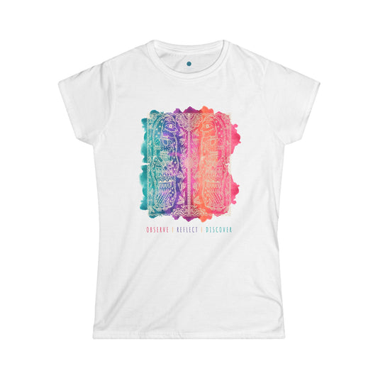 Women's Softstyle Tee - 'Observe | Reflect | Discover'