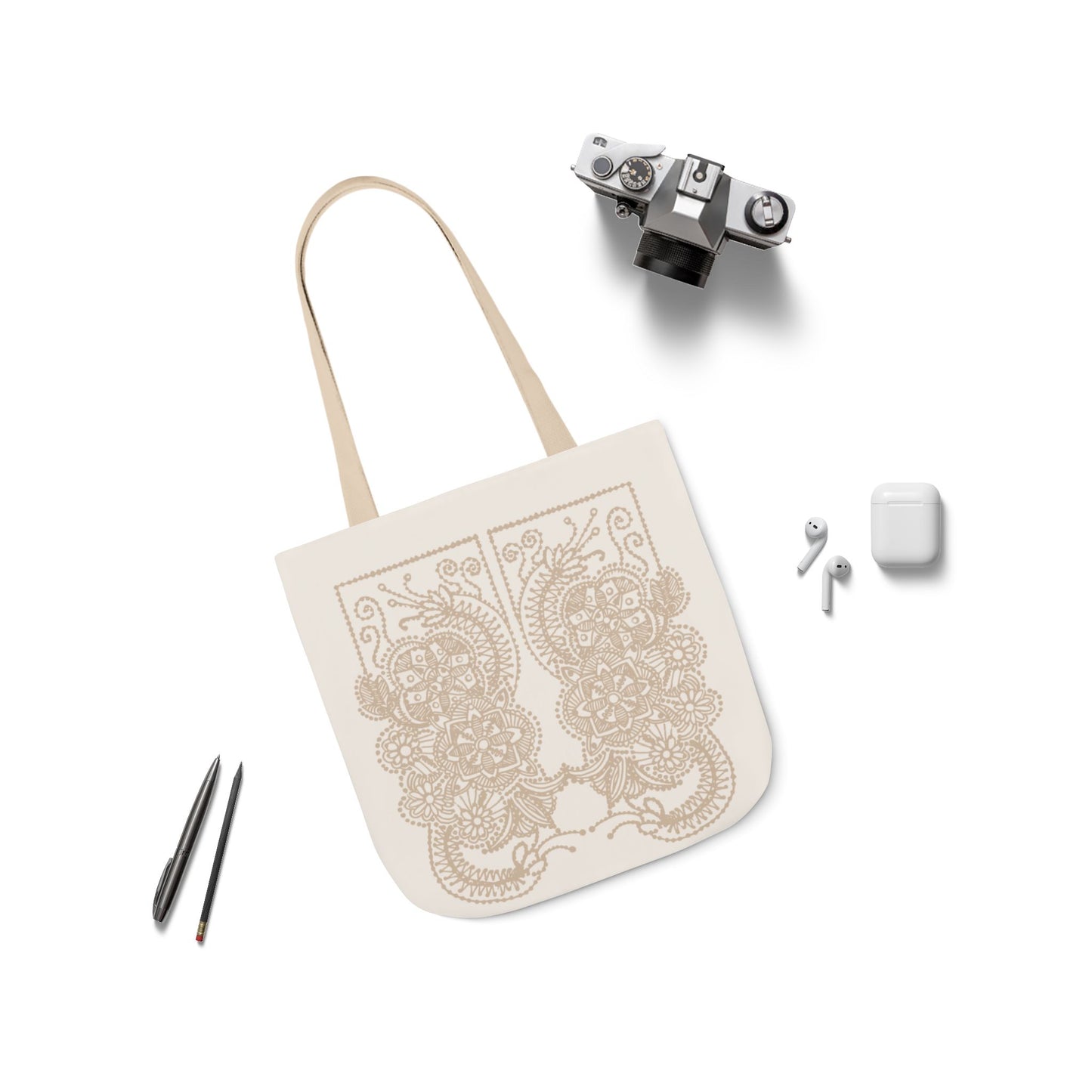 Lefkara Mandala Fusion | Canvas Tote Bag