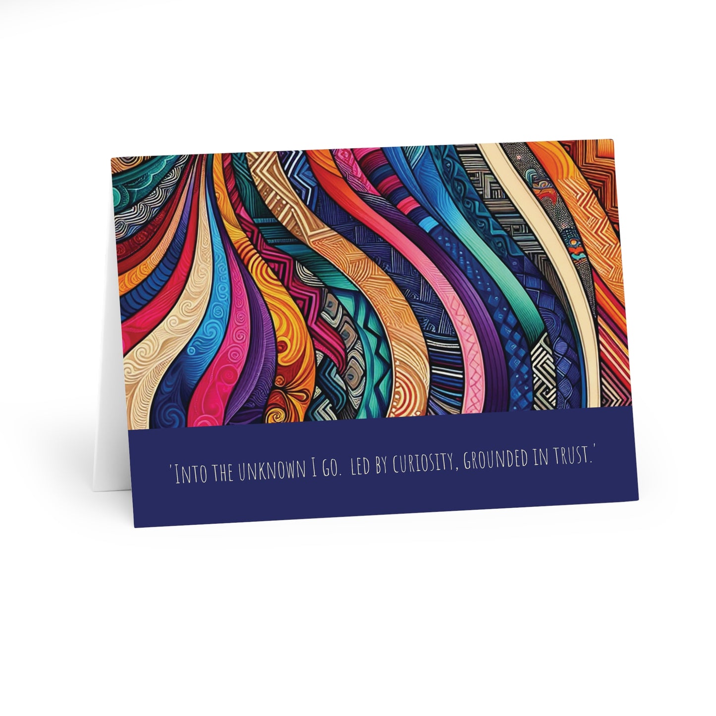 "Into the Unknown I Go"  - Co-creating - Artistic Greeting Cards (5 Pack) A5 size
