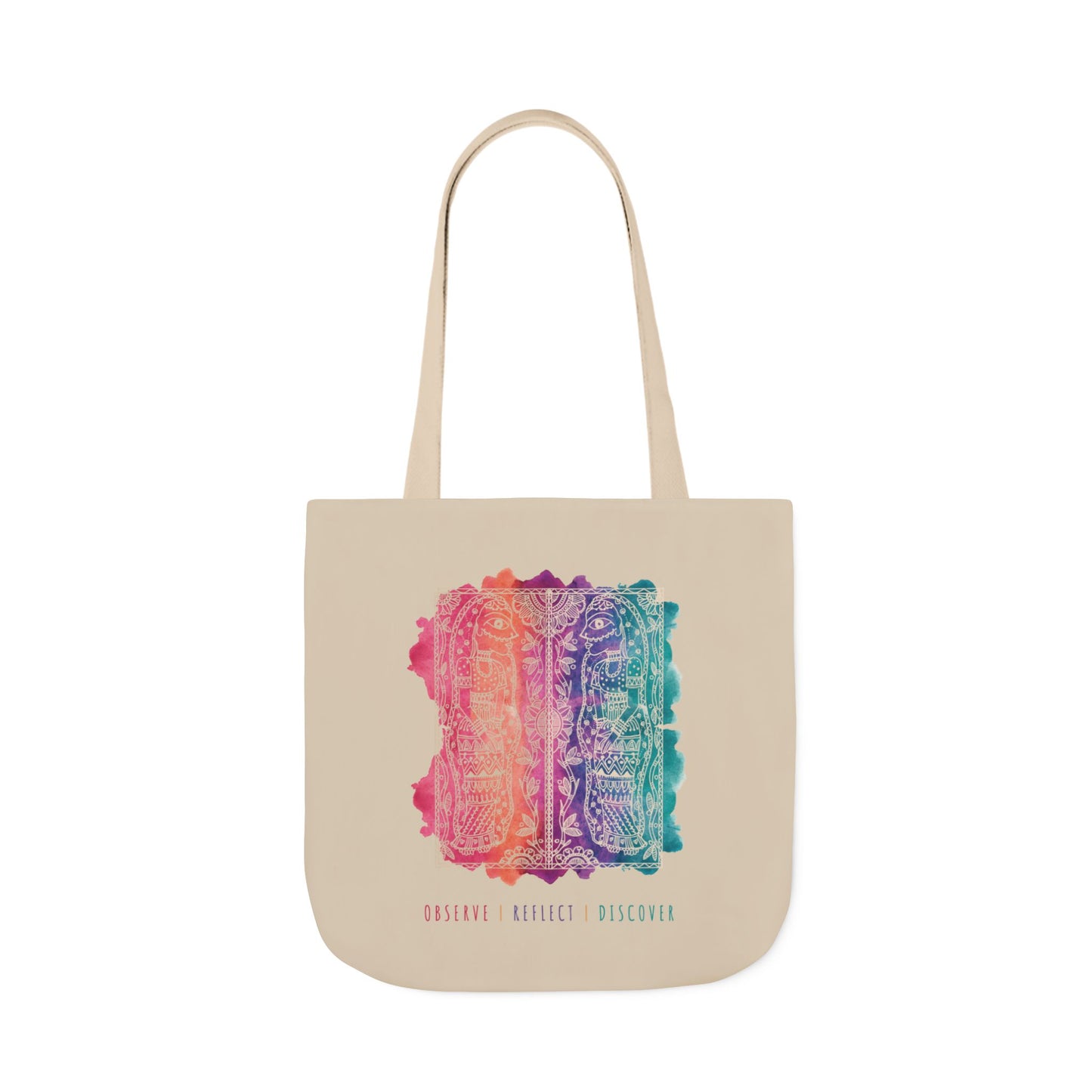 'Observe | Reflect | Discover' |  Canvas Tote Bag