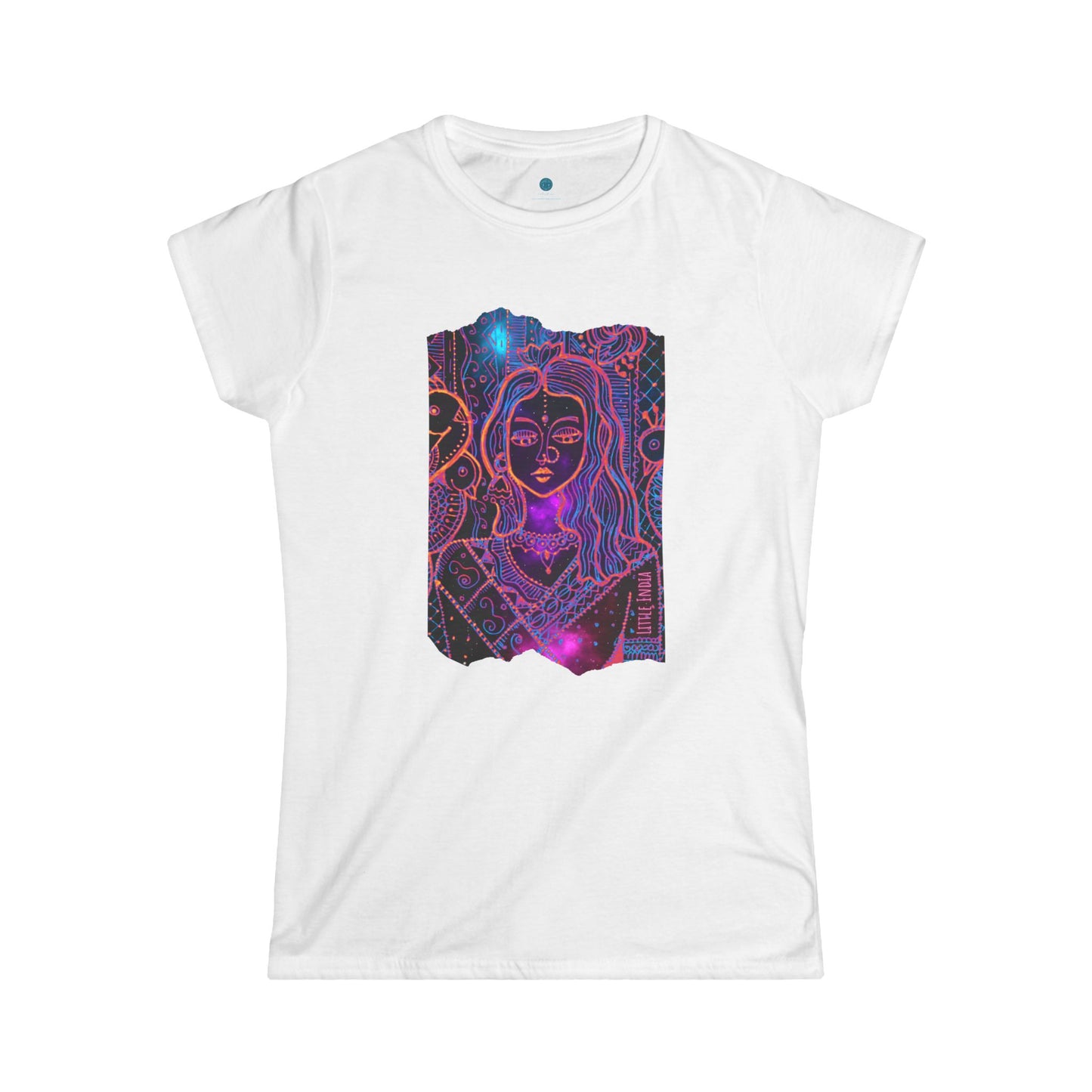 Women's Softstyle Tee | 'Little India Glowing'
