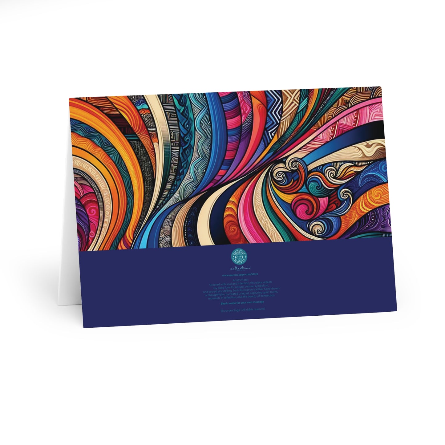 "Into the Unknown I Go"  - Co-creating - Artistic Greeting Cards (5 Pack) A5 size