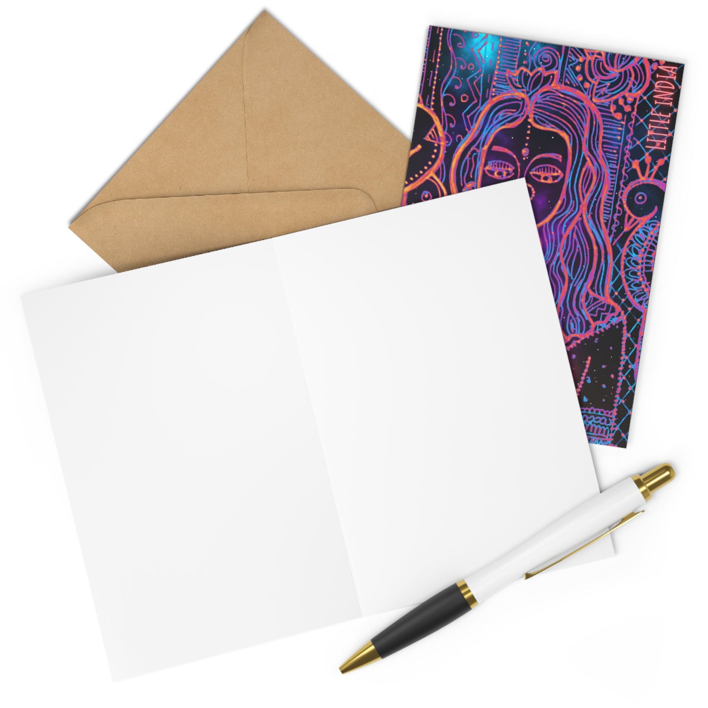 'Little India Glowing' | Greeting Cards Set of 7 for Every Occasion