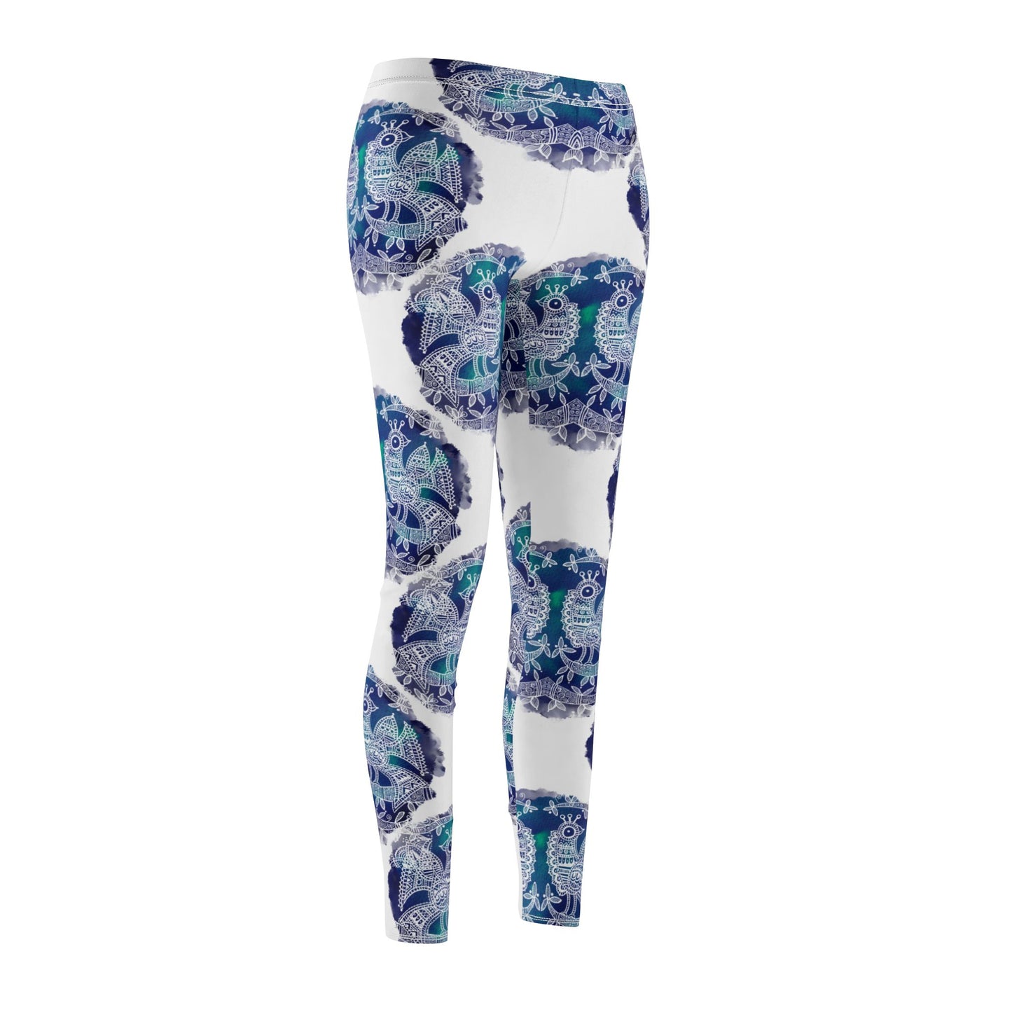 'Mayura' Majestic Bird |  Casual Leggings – Comfortable Mid-Rise Activewear for Yoga & Everyday Wear