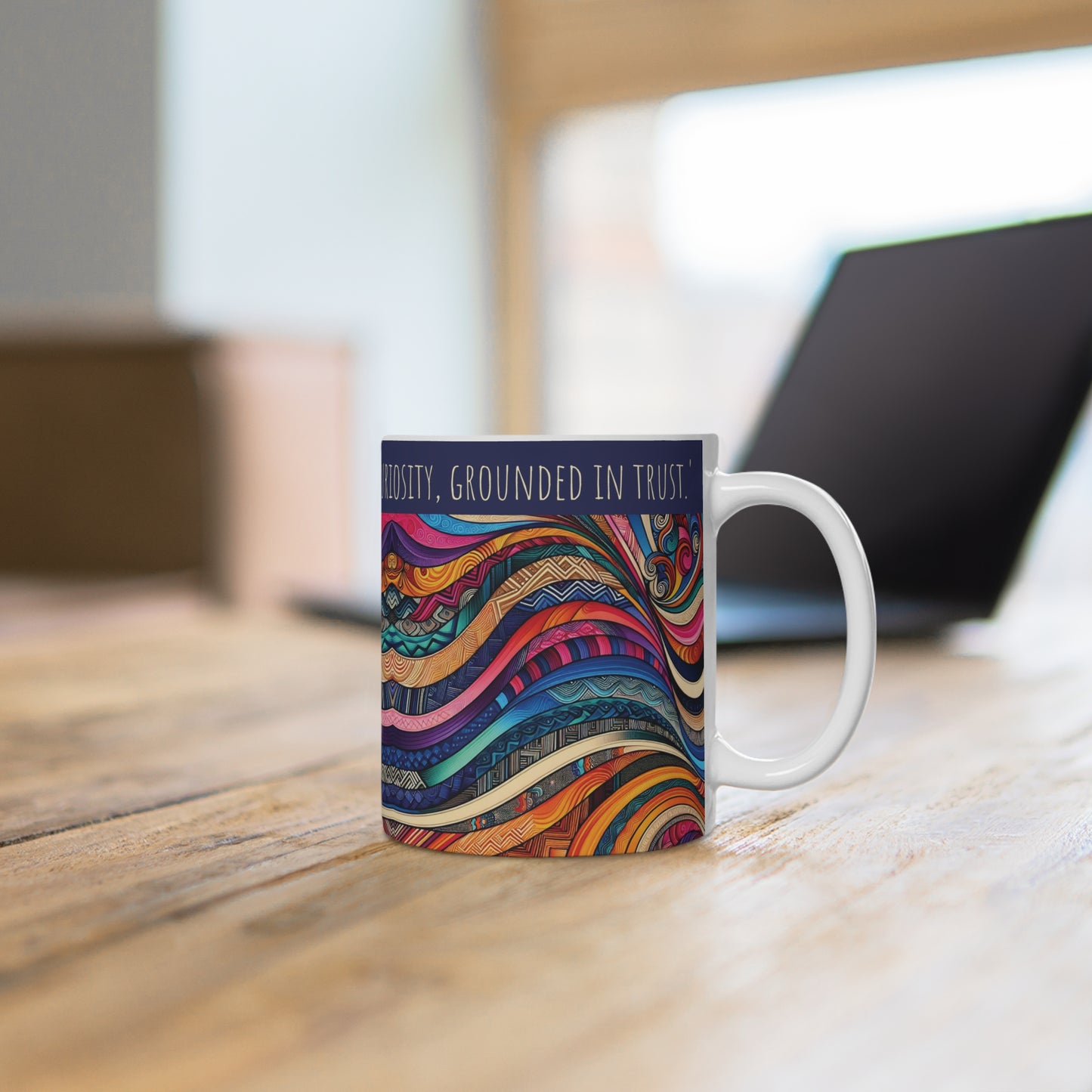 Ceramic Mug - 'Into the unknown I Go'