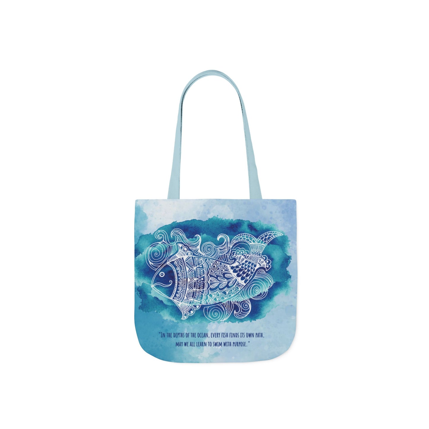 'Swim with purpose'  | Canvas Tote Bag