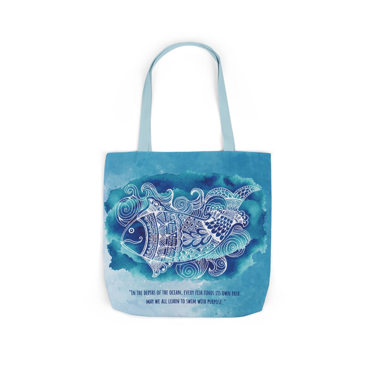 'Swim with purpose'  | Canvas Tote Bag