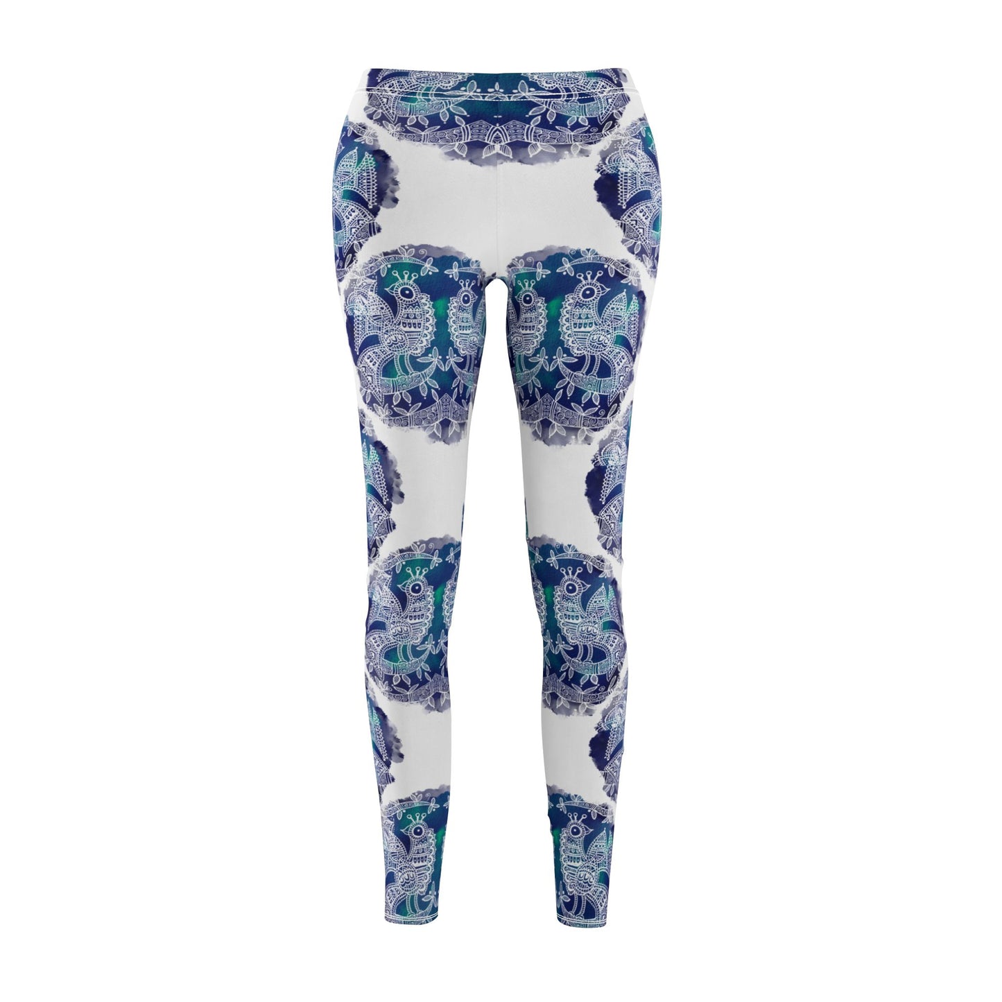 'Mayura' Majestic Bird |  Casual Leggings – Comfortable Mid-Rise Activewear for Yoga & Everyday Wear