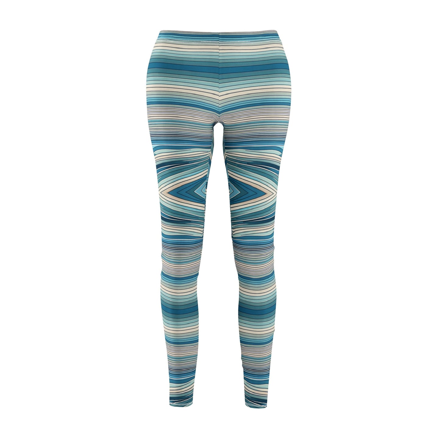 Ocean Pulse |  Casual Leggings – Comfortable Mid-Rise Activewear for Yoga & Everyday Wear