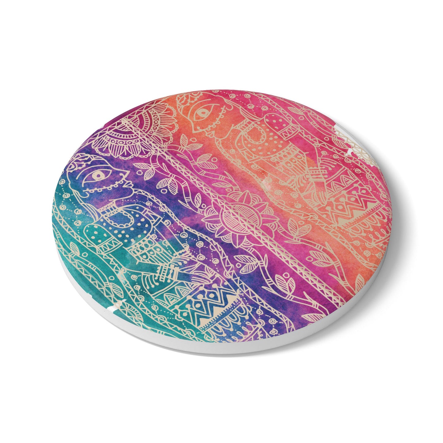 Observe | Reflect | Discover -Ceramic Coaster