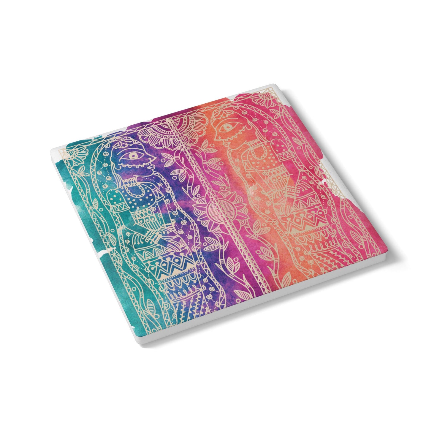 Observe | Reflect | Discover -Ceramic Coaster